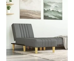 Sofa Poilsio gultas, tamsiai pilkos spalvos, audinys
