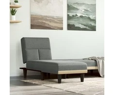 Sofa Poilsio gultas, tamsiai pilkos spalvos, audinys