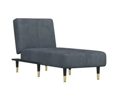 Sofa Poilsio gultas, tamsiai pilkos spalvos, aksomas