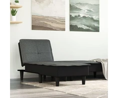 Sofa Poilsio gultas, tamsiai pilkos spalvos, audinys