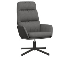 Fotelis Poilsio kėdė, šviesiai pilkos spalvos, audinys