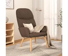 Fotelis Poilsio kėdė, taupe spalvos, audinys