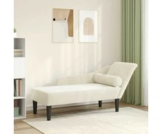 Poilsio sofa su pagalvėlėmis, kreminės spalvos, aksomas