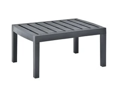 Sodo stalas, antracito spalvos, 78x55x38cm, plastikas