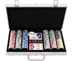 Pokerio žetonų rinkinys, 300vnt., 11,5g