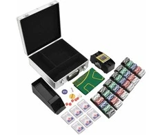 Pokerio žetonų rinkinys, 600vnt., 11,5g