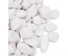 Poliruoti akmenukai, baltos spalvos, 10kg, 2–5cm