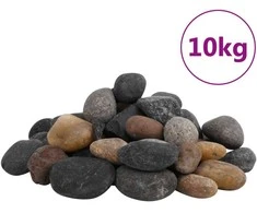 Poliruoti akmenukai, įvairių spalvų, 10kg, 5–8cm