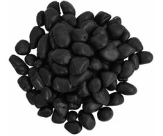 Poliruoti akmenukai, juodos spalvos, 25kg, 2–5cm