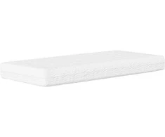 Poroloninis čiužinys, baltos spalvos, 90x210cm, H2/H3 kietumo