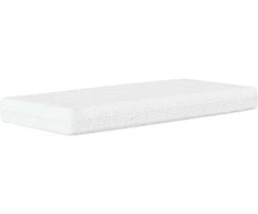 Poroloninis čiužinys, baltos spalvos, 90x220cm, H2/H3 kietumo
