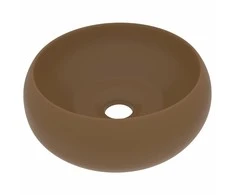 Prabangus praustuvas, matinis kreminis, 40x15cm, keramika