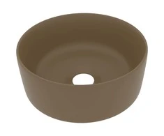 Prabangus praustuvas, matinis kreminis, 40x15cm, keramika