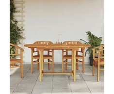 Prailginamas sodo stalas, 110–160x80x75, tikmedžio masyvas