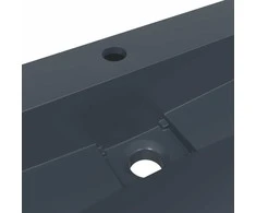Praustuvas, 120x46x11cm, antracito, mišinys/marmuras