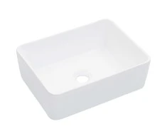 Praustuvas, baltos sp., 40x30x13cm, keramika