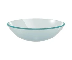 Praustuvas iš grūdinto stiklo, 42 cm, matinis