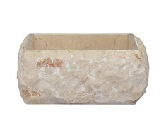 Praustuvas, kreminės spalvos, 30x30x13cm, marmuras