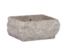 Praustuvas, pilkos spalvos, 30x30x13cm, marmuras