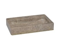Sieninis praustuvas, pilkas, 38x24x6,5cm, marmuras