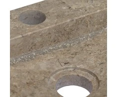 Sieninis praustuvas, pilkas, 38x24x6,5cm, marmuras