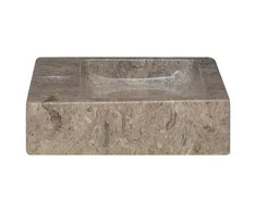 Sieninis praustuvas, pilkas, 38x24x6,5cm, marmuras