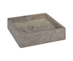 Praustuvas, pilkos spalvos, 40x40x10cm, marmuras