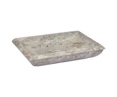 Praustuvas, pilkos spalvos, 50x35x10cm, marmuras