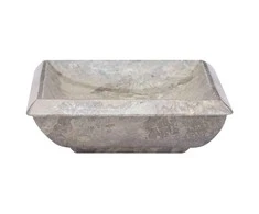 Praustuvas, pilkos spalvos, 50x35x10cm, marmuras