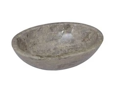 Praustuvas, pilkos spalvos, 53x40x15cm, marmuras