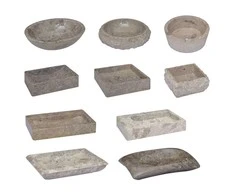 Praustuvas, pilkos spalvos, 53x40x15cm, marmuras