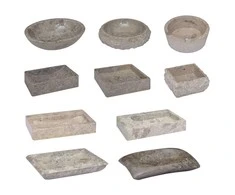 Praustuvas, pilkos spalvos, skersmuo 40x12cm, marmuras
