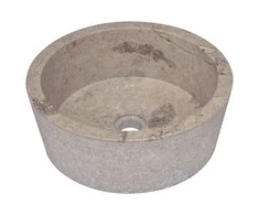 Praustuvas, pilkos spalvos, skersmuo 40x15cm, marmuras