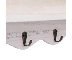 Prie sienos montuojama kabykla, balta, 50x10x30cm, mediena