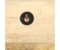 Prie sienos montuojama paltų kabykla, 60x15x20cm, mango mediena