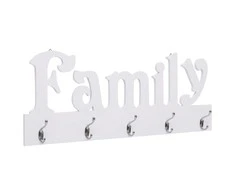 Prie sienos montuojama paltų kabykla FAMILY, 74x29,5cm