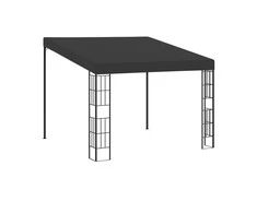 Prie sienos montuojama pavėsinė, antracito, 3x3m, audinys