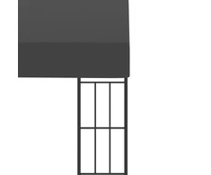 Prie sienos montuojama pavėsinė, antracito, 3x3m, audinys