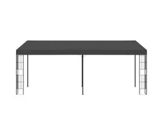 Prie sienos montuojama pavėsinė, antracito, 3x6m, audinys