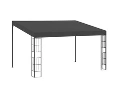 Prie sienos montuojama pavėsinė, antracito, 3x4m, audinys