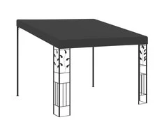Prie sienos montuojama pavėsinė, antracito, 3x3x2,5m