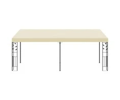 Prie sienos montuojama pavėsinė, kreminės spalvos, 6x3x2,5m