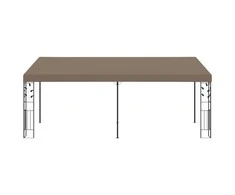 Prie sienos montuojama pavėsinė, taupe spalvos, 6x3x2,5m