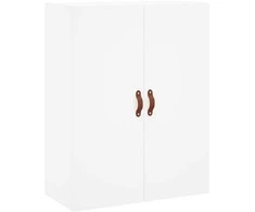 Prie sienos montuojama spintelė, baltos spalvos, 69,5x34x90cm