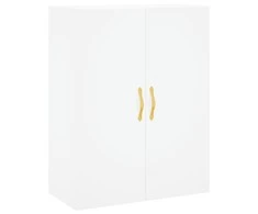 Prie sienos montuojama spintelė, baltos spalvos, 69,5x34x90cm