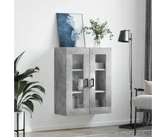 Prie sienos montuojama spintelė, betono pilka, 69,5x34x90cm