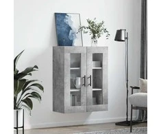Prie sienos montuojama spintelė, betono pilka, 69,5x34x90cm