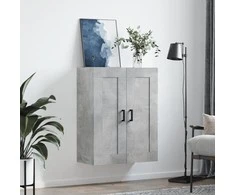 Prie sienos montuojama spintelė, betono, 69,5x34x90cm, mediena