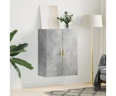 Prie sienos montuojama spintelė, betono pilka, 69,5x34x90cm