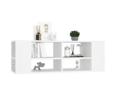 TV staliukas Sieninė TV spintelė, balta, 102x35x35cm, apdirbta mediena